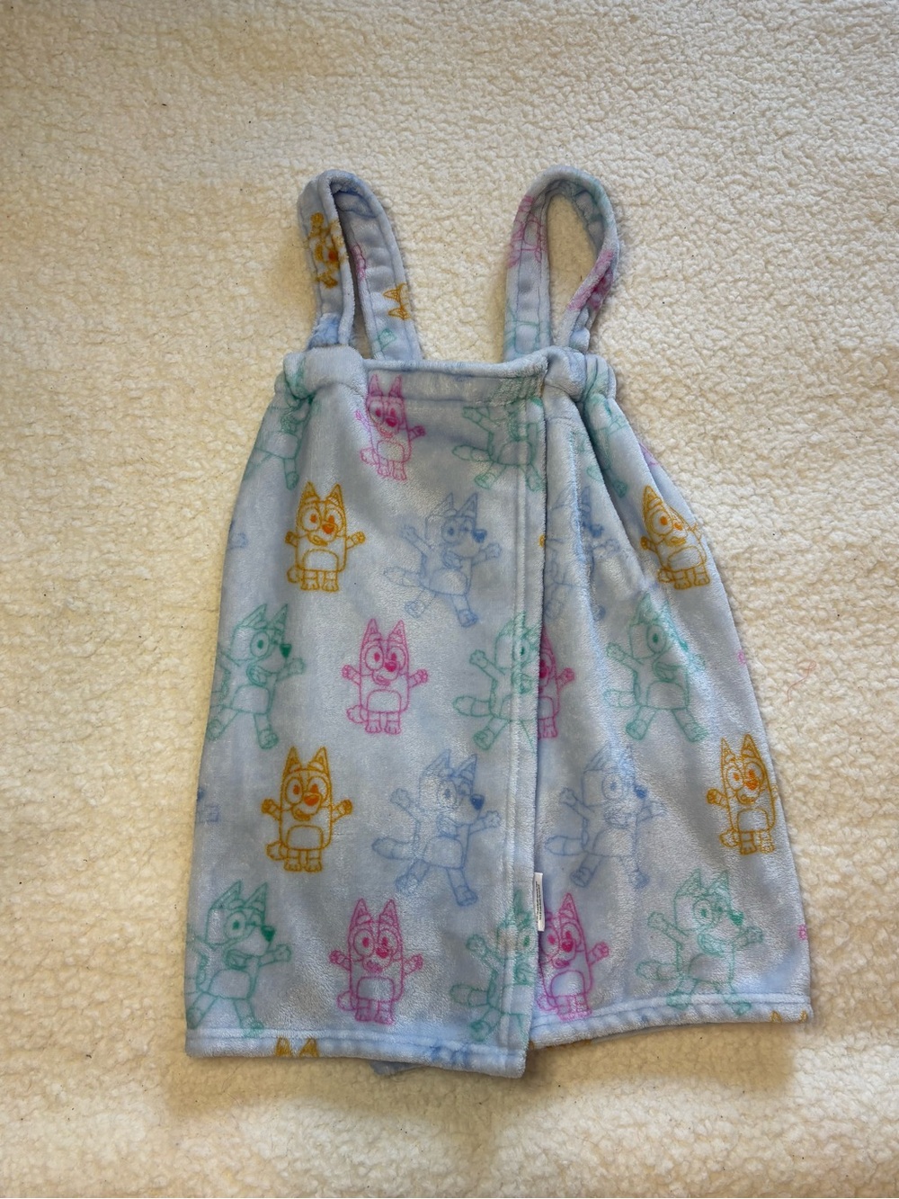 Jay Franco Toddler Bluey Soft Wrap Towel Bath Robe